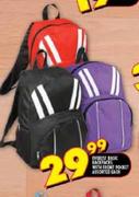 Everest Basic Backpacks with Front Pocket Assorted-each