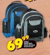 Everest Senior Multi-Pocket Backpack Assorted-each
