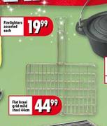 Flat Braai Grid Mild Steel-44cm