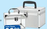 Clicks Aluminium And Clear Cosmetics Case Medium-Each