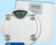 Safeway White Electronic Scale With Stripes Or Round Glass Digital Scale-Each