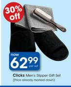 Clicks Men's Slipper Gift Set-Per Set
