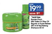 Milk Protein & Olive Oil Regular Or Super Relaxer-250ml & Neutralising Shampoo-60ml