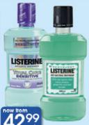 Listerine Mouthwash Teeth & Gum, Tartar Or Total Care & Sensitive-500ml Each