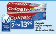 Colgate Regular Toothpaste-2x100ml