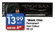 Black Chic Permanent Hair Colour-50ml Each