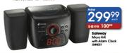 Safeway Micro Hi-Fi With Alarm Clock (SMH031)-Each