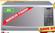 LG Silver Mirror Grill Microwave(MH6647SRWS)-26Ltr.-850W