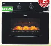 Defy 600E Black Undercounter Oven(DBO331/450)-596mm