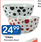 Clicks Porcelain Bowl-Each