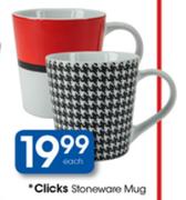 Clicks Stoneware Mug-Each