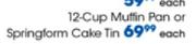 Clicks 12-Cup Muffin Pan Or Springform Cake Tin-Each