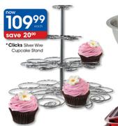 Clicks Silver Wire Cupcake Stand-Each