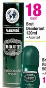 Brut Deodorant-120Ml Each