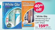 White Glo Whitening Kit Or Whitening Pen With Strips-Per Pack