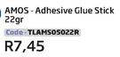 Amos-Adhesive Glue Stick-22Gr (TLAMS05022R)