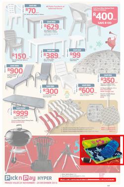 Pick n Pay Hyper: Save Big On All Your Favourites From Toys to Trees  ( 24 Nov - 29 Dec 2013), page 17