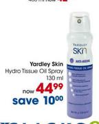 Yardley Skin Hydro Tissue Oil Spray-130Ml
