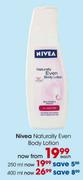 Nivea Naturally Even Body Lotion-400Ml
