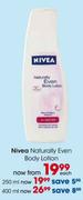 Nivea Naturally Even Body Lotion-250Ml