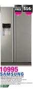 Samsung 516Ltr Metallic Silver Side By Side Fridge/Freezer RSA1DTMG1 XFA