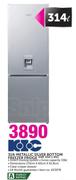 KIC 314Ltr Metallic Silver Bottom Freezer Fridge KBF 634 1 ME