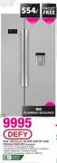 Defy 554Ltr Metallic Silver Side By Side Fridge/Freezer G91635