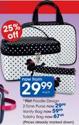 Flirt Poddle Design 2 Tone Purse