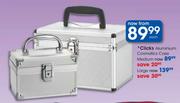 Clicks Aluminium Cosmetic Medium Case