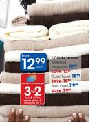 Clicks Home Towelling Guest Towel-Each