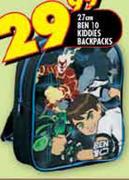 27cm Ben 10 Kiddies Backpacks