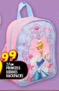 27cm Frincess Kiddies Backpacks