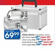 Clicks Home Cosmetics Cases Mini Clear