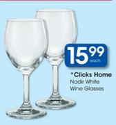 Clicks Home Nadir White Wine Glasses-Each