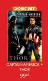 Captain America + Thor-2 Disc Set