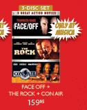 Face Off + The Rock + Conair-3 Disc Set