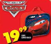 The World Of Cars Lunch Bags