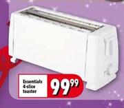 Essentials 4-Slice Toaster