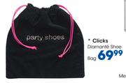 Clicks Diamante Shoe Bag