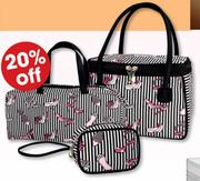 Clicks Fab Shoe Print 4-In-1 Toiletry Bag Set