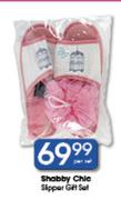 Shabby Chic Slipper Gift Set