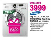 Samsung Metallic Silver Front Load Washing Machine-7kg(WF1702WEU)
