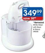 Kenwood White Mixer With Bowl & Stand (HM430) - Each