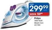 Philips 1400 Watt Steam Iron (GC1905) - Each