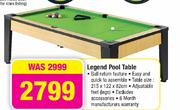 Legend Pool Table