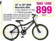 16" Or 20" MXR Mountain Bike Each