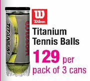 Titanium Tennis Balls-Per Pack Of 3 Cans