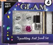 Glam Sparkling Nail Jewel Set