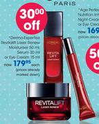 Dermo-Expertise Revitalift Laser Renew Moisturiser 50ml, Serum 30ml Or Eye Cream15ml-Each