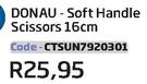 Donau-Soft Handle Scissors-16cm (CTSUN7920301(